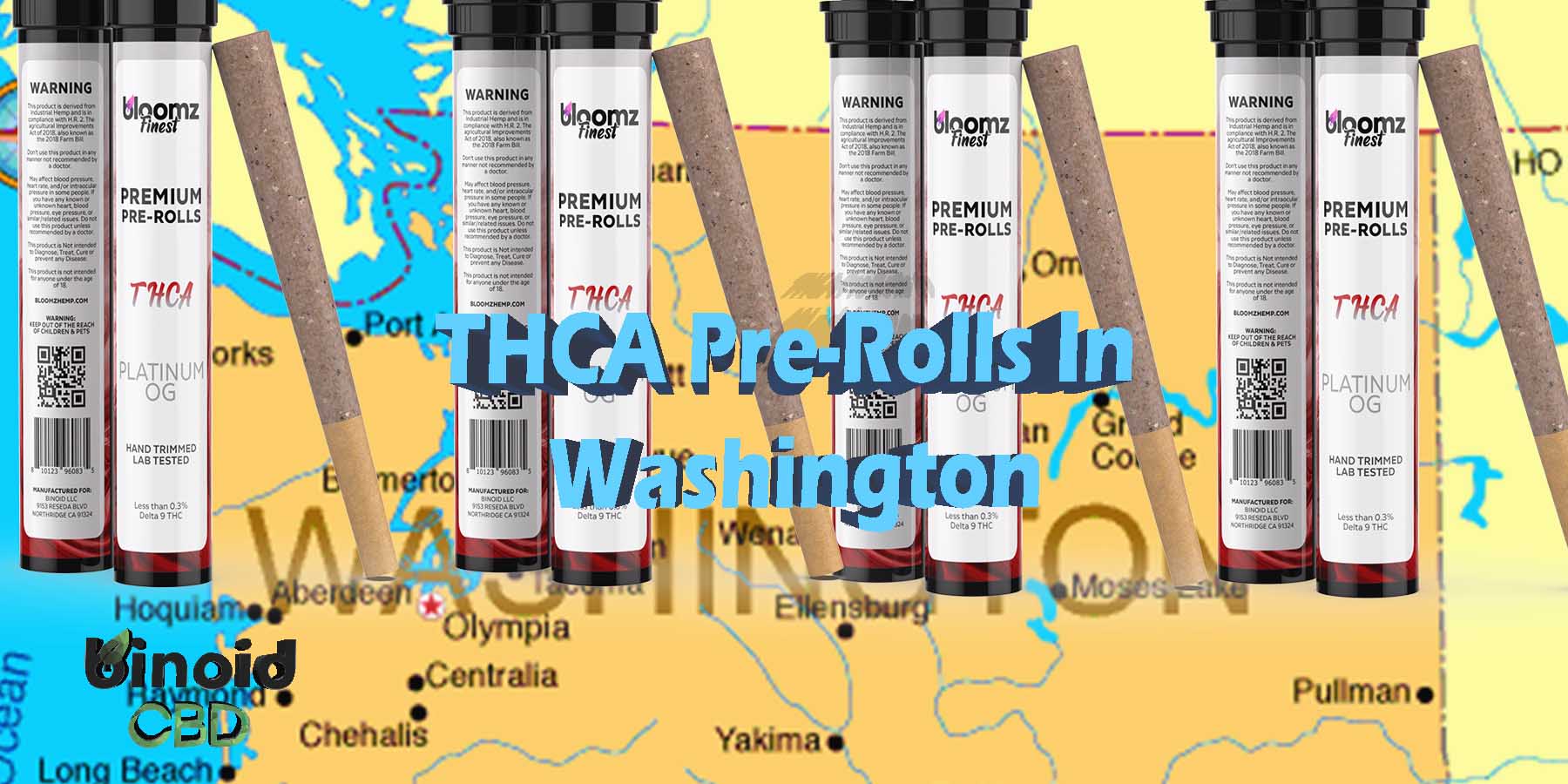 THCA Pre Rolls In Washington Indica Where To Get Near Me Best Place Lowest Price Coupon Discount Strongest Brand Bloomz