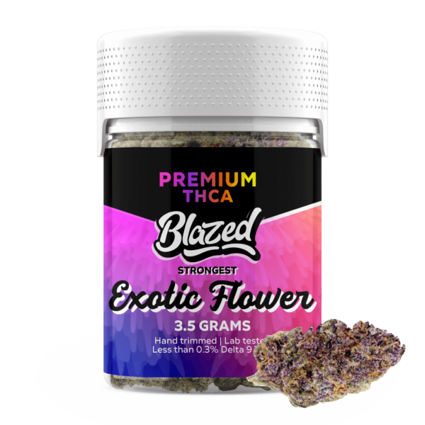 Blazed Exotic Flower 3.5g Hemp Flower BestHemp Where To Buy How To Buy OnlineSmokeShop GoodPrice GetNearMe LowestCoupon DiscountStore Shoponline THCOnline StrongestSmoke ShopBloomz Hemp THC