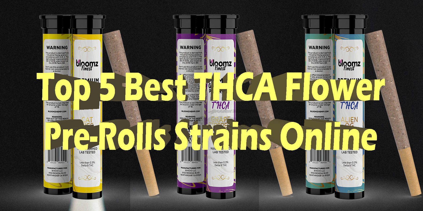 Top 5 Best THCA Flower Pre Rolls Strains Online LowestPrice Coupon Discount For Smoking Best Brand THCA Indoor Biniod